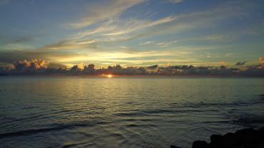 Ein Sonnenuntergang an der Anse Kerlan