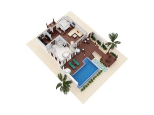 King Deluxe Beachfront Pool Villa