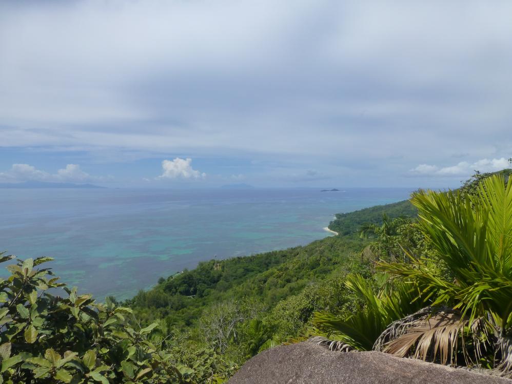 Aussichtspunkt während dem Naturlehrpfad, Coco de Mer Hotel, Praslin